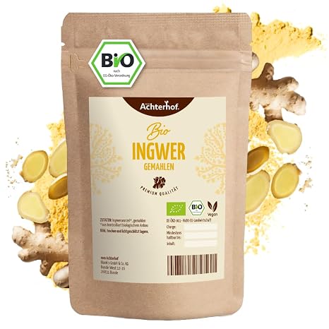 Organic Ginger Powder (1 kg) Ground Ginger Ground Ginger Root Perfect for Ginger Tea Ginger Tincture Ginger Water or for Cooking