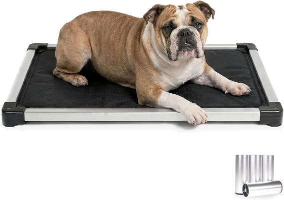 K9 Ballistics Chew Proof Armored Padded Dog Crate Bed, M, Obsidian Black