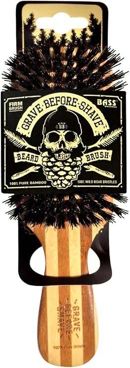 Bass® Beard Brush Engraved BeFORE SHAVE