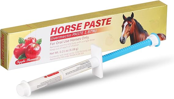 Equine Paste 1.87% | Apple Flavored 6.08g Tube for Horses, 1-Pack