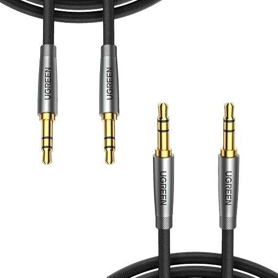 UGREEN 3.5mm Audio Cable Nylon Braided Aux Cord 3FT+6FT Bundle