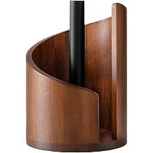Mountain Paper Towel Holder Countertop, New Wood Paper Towel Countertop 2026 With Iron Holders, Kitchen Roll Organize, Easy One-Handed for Bathroom