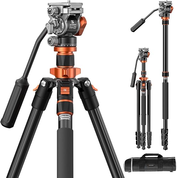 K&F CONCEPT 83" Camera Video Tripod for DSLR
