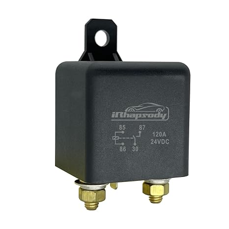 120A Relay, 24VDC Continuous Duty SPST 4-pin High Power Relay