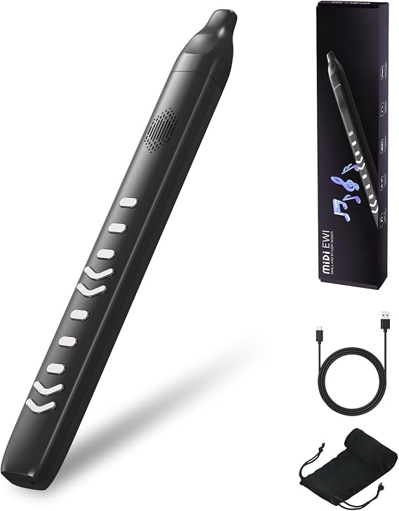 Upgraded Digital Wind Instrument, DF10 Portable Electric Wind Instrument Rechargeable, More Sensitive Key for Beginner and Adult