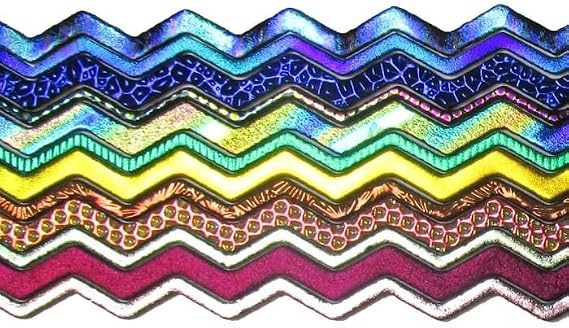 CBS Dichroic Wavy Glass Firestrips Assortment 3-6mm 90 COE