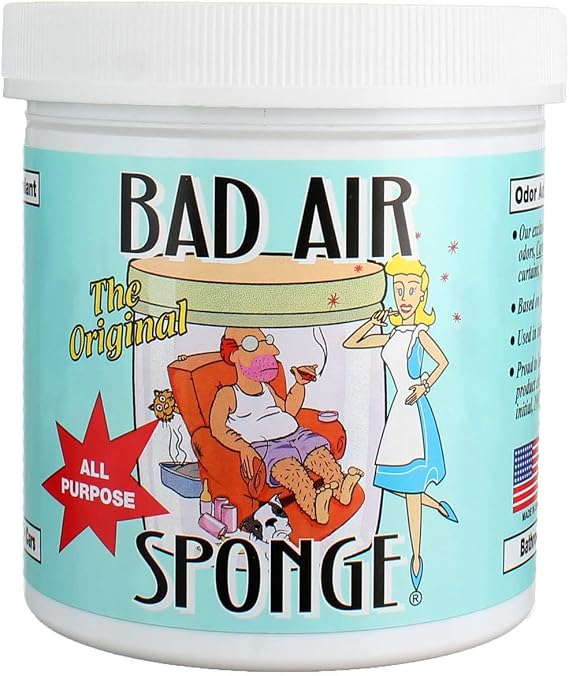 The Original Bad Air Sponge Odor Absorbing Neutralant, 14oz(Packaging May Vary), White