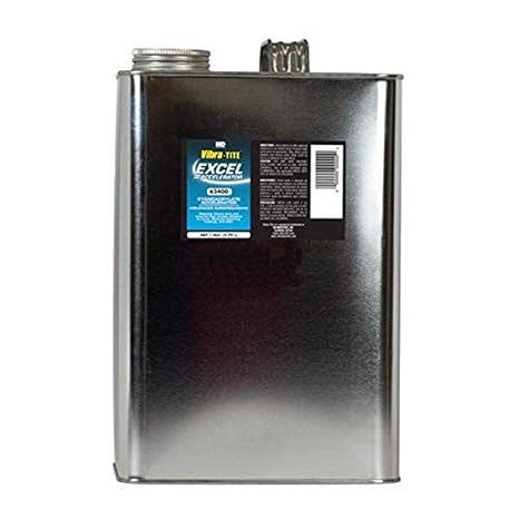 Vibra-TITE 624 Clear/Amber Impact Resistant Excel Accelerator, 1 Gallon Can