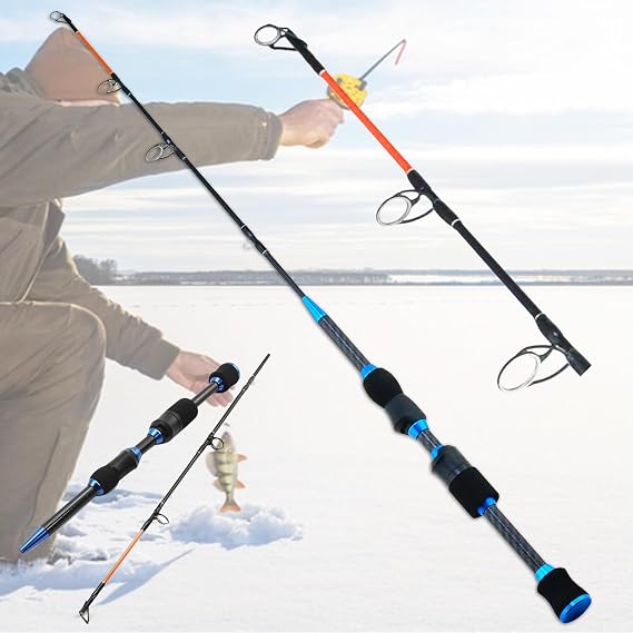Model YG903 Superhard Winter Ice Fishing Rod 67cm 70g Carbon Heavy Ultrashort Spinning Rod Travel Fishing Tackle Fish Rods