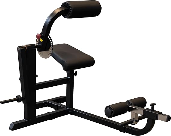 Body-Solid (GCAB360B) CAM Ab and Back Machine - Dual-Function Core and Lower Back Strength Trainer with Adjustable Range-of-Motion, Black
