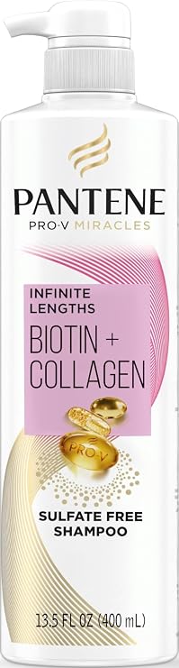 Pantene Pro-V Miracles Infinite Lengths Biotin + Collagen Sulfate-Free Shampoo 13.5 FL OZ