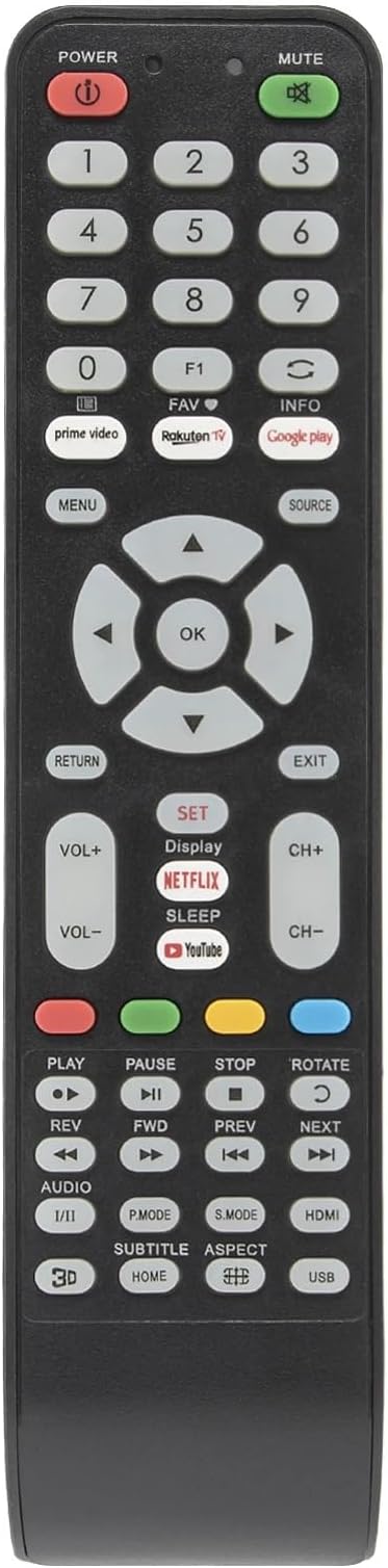 Universal TV Remote Controller For ISTAR-956 1699RC DAYTRON RC-A06 RC-A10 SNOWA-1029 K+-927 EN-31907 GHK-4421A GBTY-ONGOV59