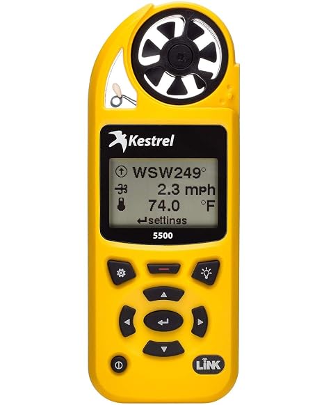 Kestrel 5500 Pocket Weather Meter Non-LiNK, Yellow | Non-LiNK, Yellow