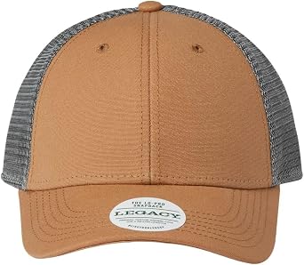Legacy Lo-Pro Snapback Trucker Cap, Adjustable, Caramel-Dark Grey