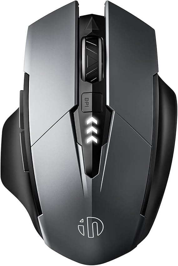 INPHIC Bluetooth Mouse Wireless, Tri-Mode, Upgraded Visible Battery