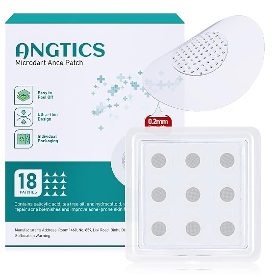 ANGTICS Pimple Patches Microdart, Acne Patches with Microdart Technology