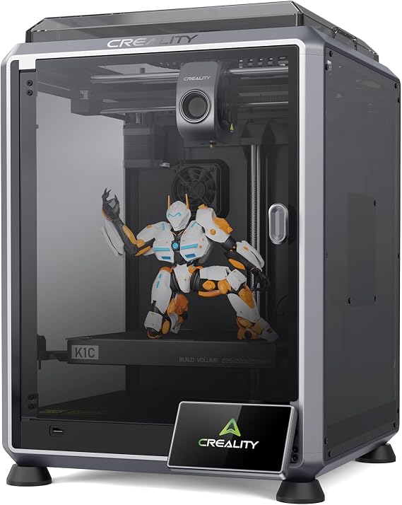 Creality K1C 2025 3D Printer CoreXY FDM Printer with 600mm/s AI Camera Auto Leveling 300°C Direct Drive Closed Design for PLA PETG TPU ABS ASA & Carbon Fiber