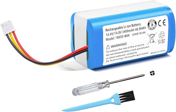 3400mAh D071-INR-CH-4S1P MD-C30B Vacuum Battery Replacement for Proscenic 830P, 820P, 820T, 820S, 800T, Blaupunkt BPK-VCBB1XB, V-tac VT-5555 VT-5556, Panda X7, for Kitfort KT-545 Robot Vacuum Cleaner
