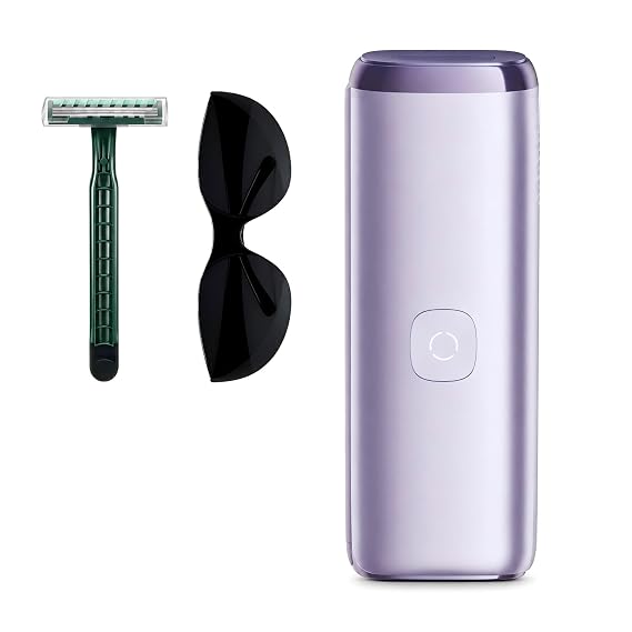 NICEBAY IPL Hair Removal Device for Women & Men, At-Home Laser Hair Removal with Sapphire Ice Cooling, 4 Levels, Auto Flash for Face & Body
