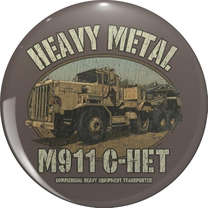 M911 C HET Heavy Metal 1977 Metal Lapel Hat Pin Tie Tack Pinback 0.75"