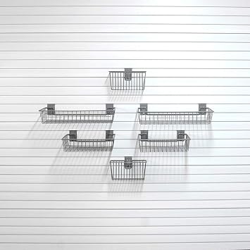 6 Piece Basic Basket Bundle Slatwall Accessory Kit