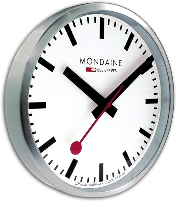 Mondaine A995.Clock.16SBB SBB Metal Wall Clock