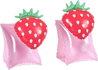 2 Pack Arm Floaties for Kids - Cute Cartoon Inflatable Pool Arm Floaties Swim Rings, PVC Arm Bands Floater Sleeves for Toddlers Children 3-5-6-12 Years