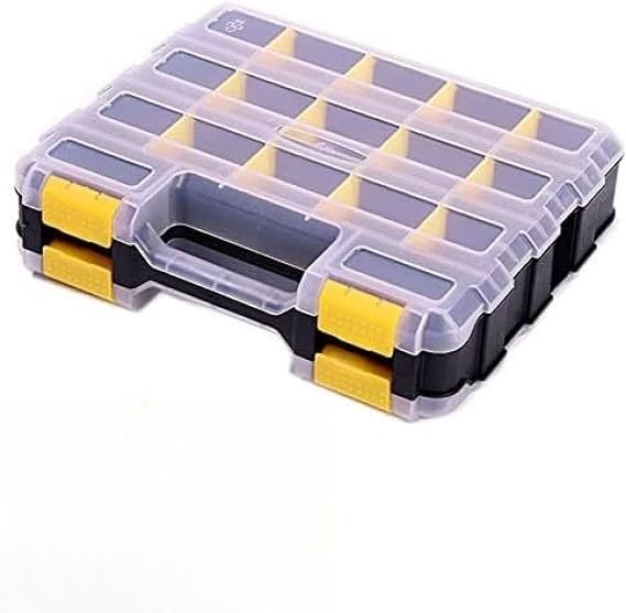 34 Compartment Tool Organizer, Double-sided Parts Box, Multi-purpose Fishing Box, Small Storage Case, Belt Parts Case, Mesh Design, Transparent Storage Box, Nail Piercing, Bead Storage, Electrical