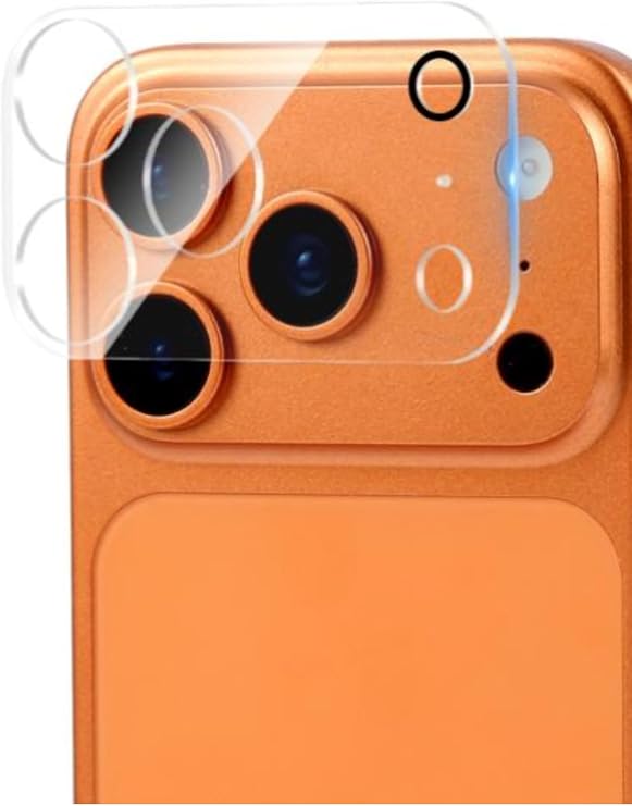 Powerfox iPhone 17 Pro Max ile Uyumlu HD Plus Clear Kamera Lens Koruyucu Temperli Cam