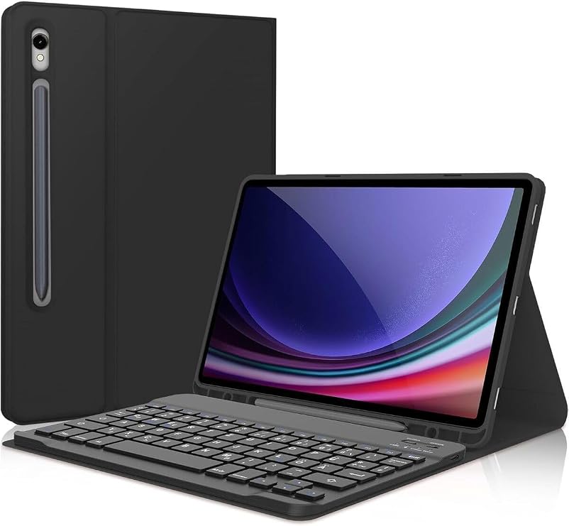Bluetooth Turkish Q Keyboard Case (Not Tablet) Cover Compatible with Fogy Tab S10 Lite/S10 Fe/S9 Fe 10.9