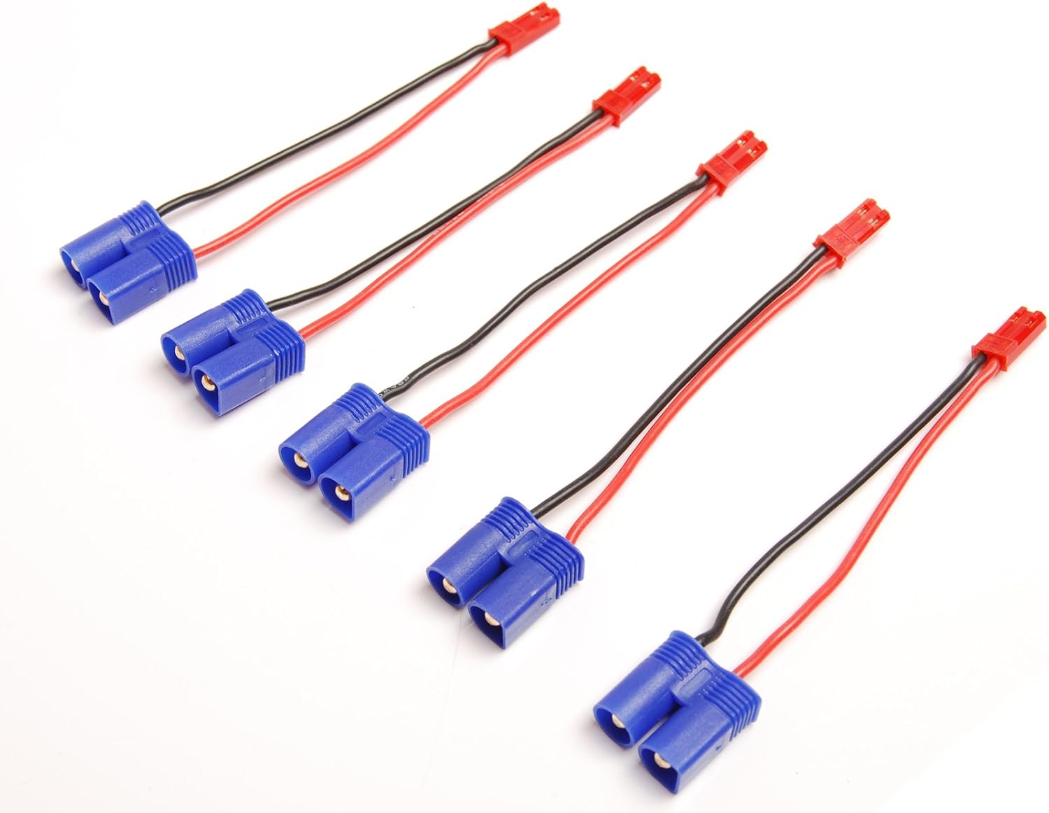 Lot 5 EC3 Male Plug to JST Male Connector Adapter 22awg Wire for RC ESC Power