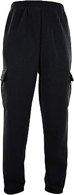 Mens Cargo Sweatpants with Drawstrings