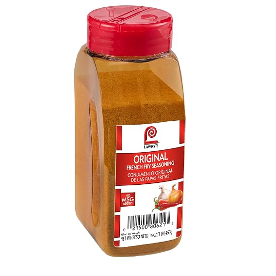 Lawry's Original French Fry Seasoning, 16 oz - One 16 Ounce Container of French Fry Seasoning Powder with Premium Blend of Spices, Best on Fries, Potatoes, Vegetables and More