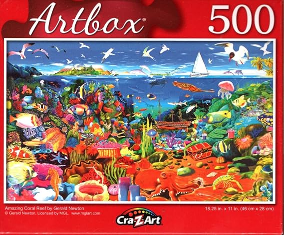 Amazing Coral Reef by Gerald Newton - 500 Pieces Jigsaw Puzzle for Age 14+