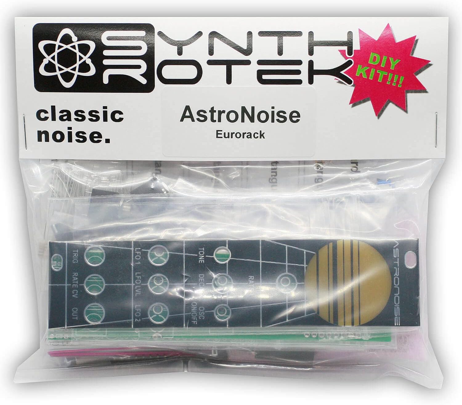 Synthrotek AstroNoise Eurorack Kit - Lofi Chiptune Oscillator and Drum Module Kit
