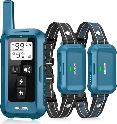 Jugbow Dog Shock Collar 2 Dogs - 4200FT Dog Training Collars with Remote, IPX8 Waterproof E-Collar for Dogs Training Rechargeable e-Collars for Large Medium Small Dogs 10-120lbs