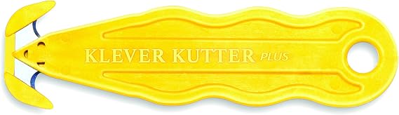 Klever Innovations Fixed Blade 5-1/4" Safety Cutter, 10 PK PLS-100-Y - 1 Each