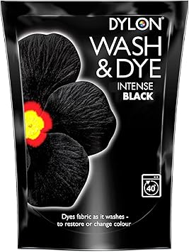 Dylon Wash and Dye used Worldwide by Best Designers, Suitable for Natural Large Fabrics, Multi-Purpose, Permanent and Easy to Apply, Color: Velvet Black