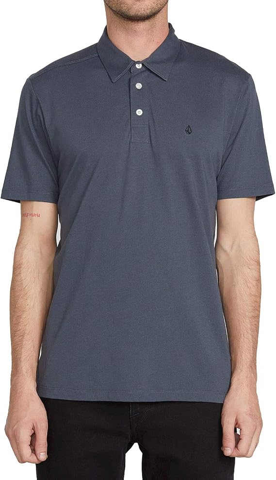 Volcom Short Sleeve Polo Shirt Classic Fit, Soft Cotton Blend, Modern Casual Style