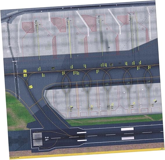 1:500 1:400 Scale Model Airport Apron Layout Passenger Gate Tower Airport Diorama Accessories