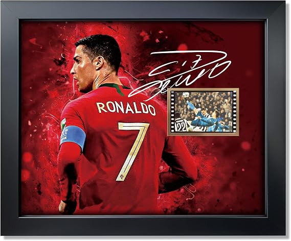 sufenvera Signed CR7 Cristiano Ronaldo Framed Photo Collage Poster 10x8