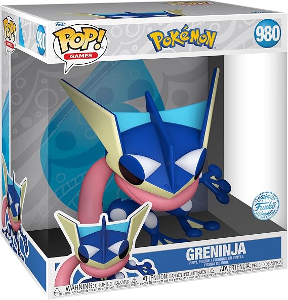 Funko Pop! Jumbo: Pokemon - Greninja - Amphinobi - Collectible Vinyl Figure - Gift Idea - Official Products - Toys for Children and Adults - Video Games Fans