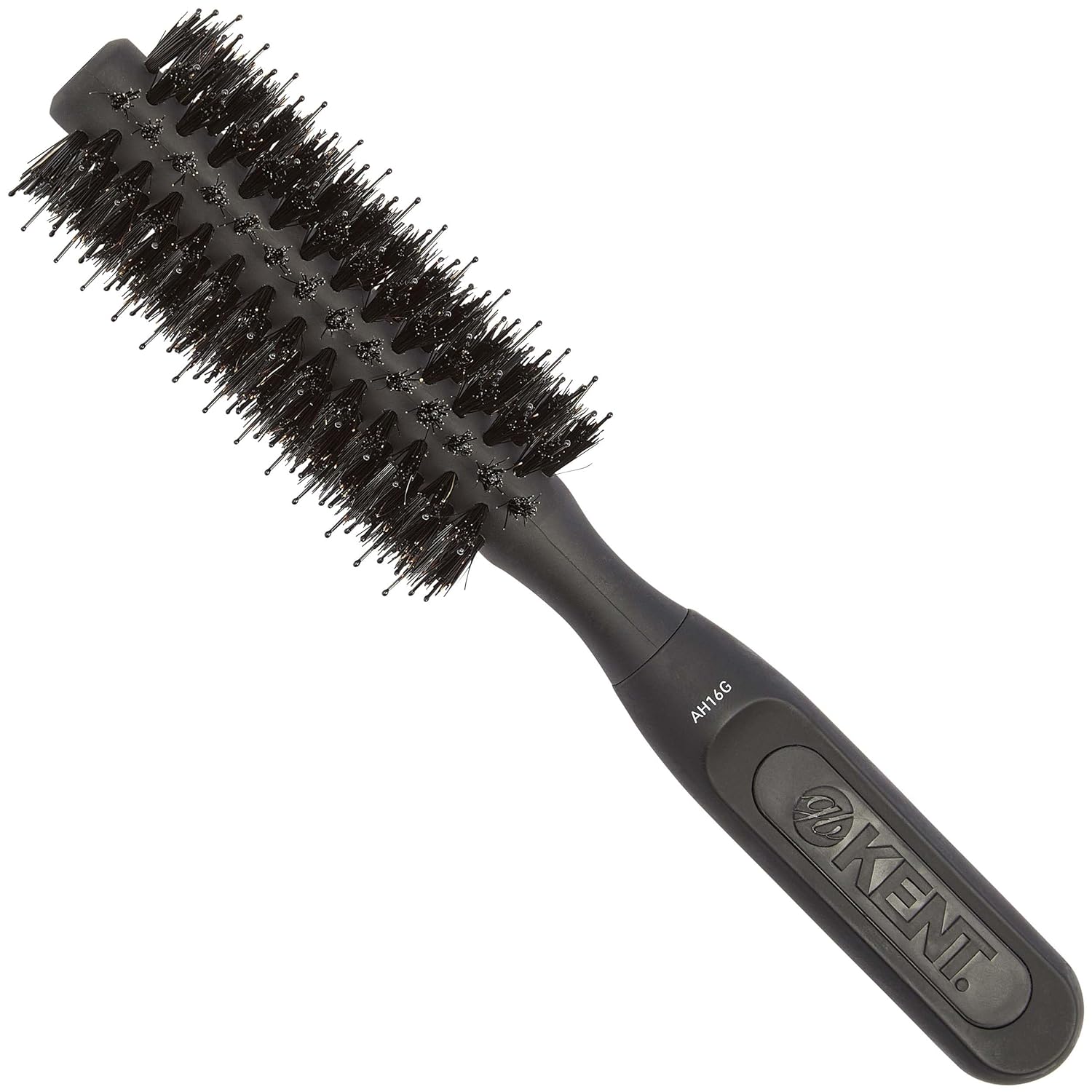 Kent AH16G AirHez Boar & Nylon Bristle Round Brush - Blow Dryer Brush for Curling, Great for Adding Volume & Root Lifting in Short Hair