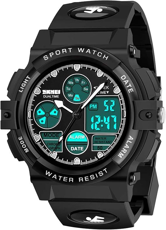 cofuo Kids Digital Sport Watch, Boys Girls Waterproof Sports Outdoor Watches Children Casual Electronic Analog Quartz Wrist Watches with Alarm Stopwatch