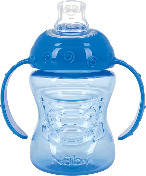 Nuby Grip N' Sip 2 Handle Soft Spout Trainer Cup - 8 oz