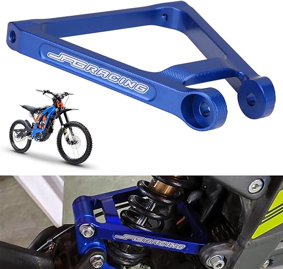 JFG RACING Sur Ron Suspension Triangle,Rear Progression Triangle 7075 Aluminum for Surron Sur Ron Light Bee X/S Segway X160/X260 Electric Dirt Bike EBike Blue