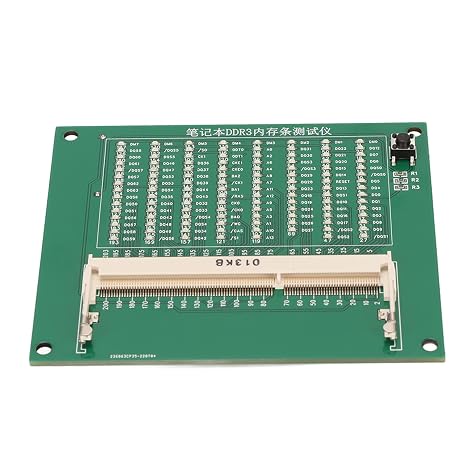 DDR3 Memory Test Card, Laptop DDR3 Memory Tester with 110 LED Indicators, Portable DDR3 Memory Detector for Fault Diagnosis, Circuit Test Tool for Laptop DDR3 Memory Stick