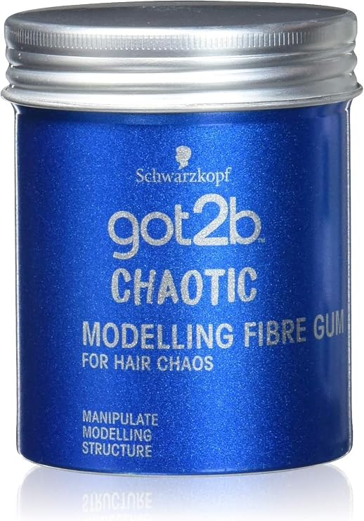 got2b Chaot Modeling Fibre Gum Hold 3 100ml Hair Wax for Men Creates Tousled Looks, Hair Paste with Strong but Flexible Hold for Individual Styles