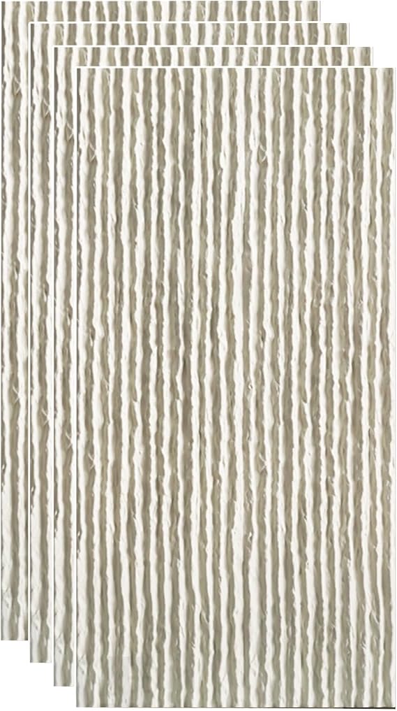 3D Wall Panels Stream Faux Stone Texture, Waterproof Exterior All Weather Wall Cladding, Decorative Wall Wainscoting for Home Commercial(Beige,4pack)