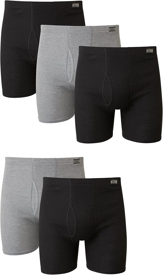 Hanes Men's Underwear Boxer Briefs Pack, Moisture-wicking Underwear for Men, Breathable, Cool & Breathable Cotton